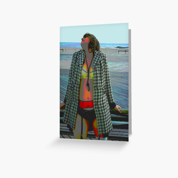 Coney Island Boardwalk Greeting Card