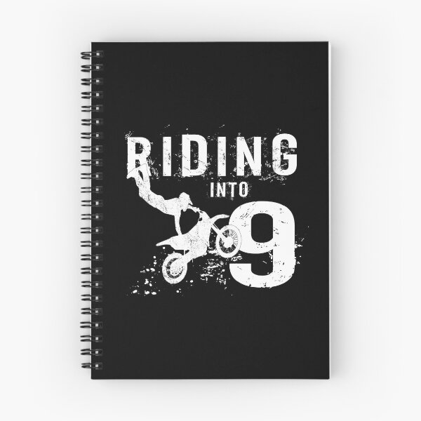 Item preview, Riding Into 9 Years Old 9th Birthday Boy Dirt Bike Party product designed and sold by Grabitees.