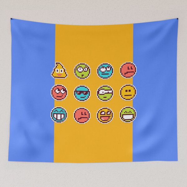 Item preview,  Pixel Emoji Masks designed and sold by anh04.