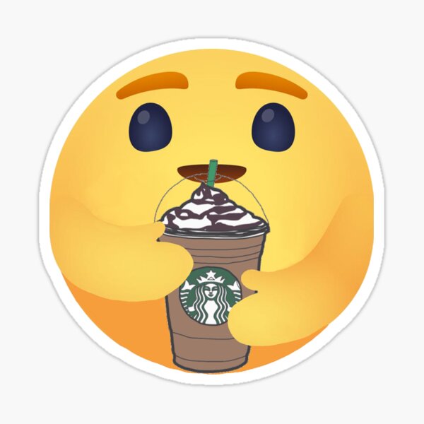 caring emoji,hug,coffee,coffee lover,starbucks,starbucks lover,facebook emo...