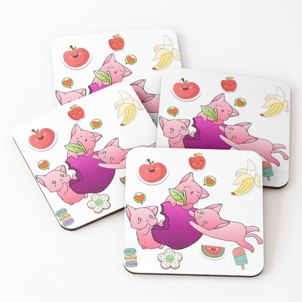 Item preview, cats eat fruit designed and sold by ASDAALI12.