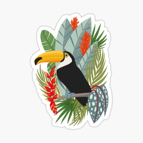 Tropical Toucan Sticker