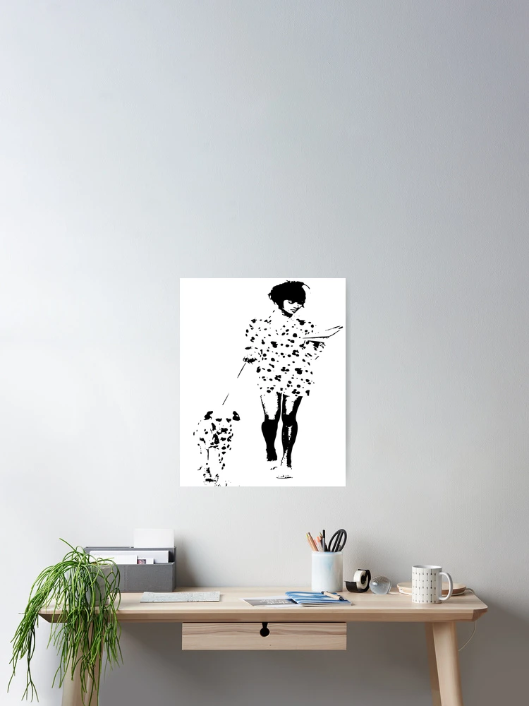 Aperçu 2 sur 3. Poster avec l'œuvre DALMATIAN créée et vendue par ROPATROKOLA.