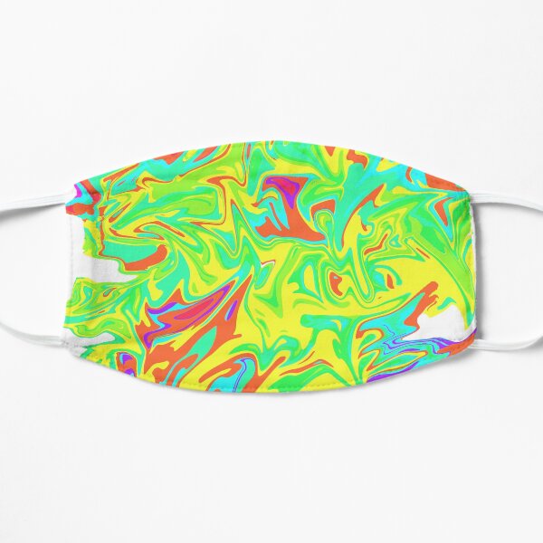 Swirly colours Flat Mask