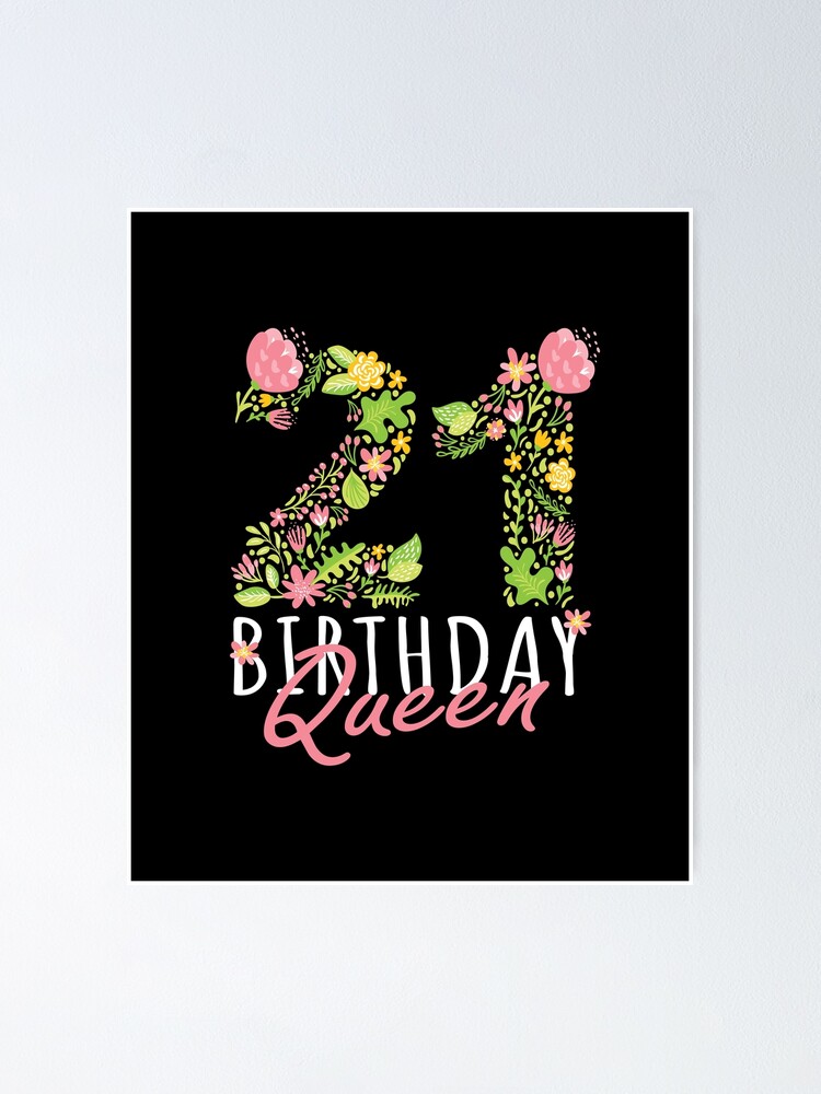 Gran número Floral 21 cumpleaños decoración 21 cumpleaños niña