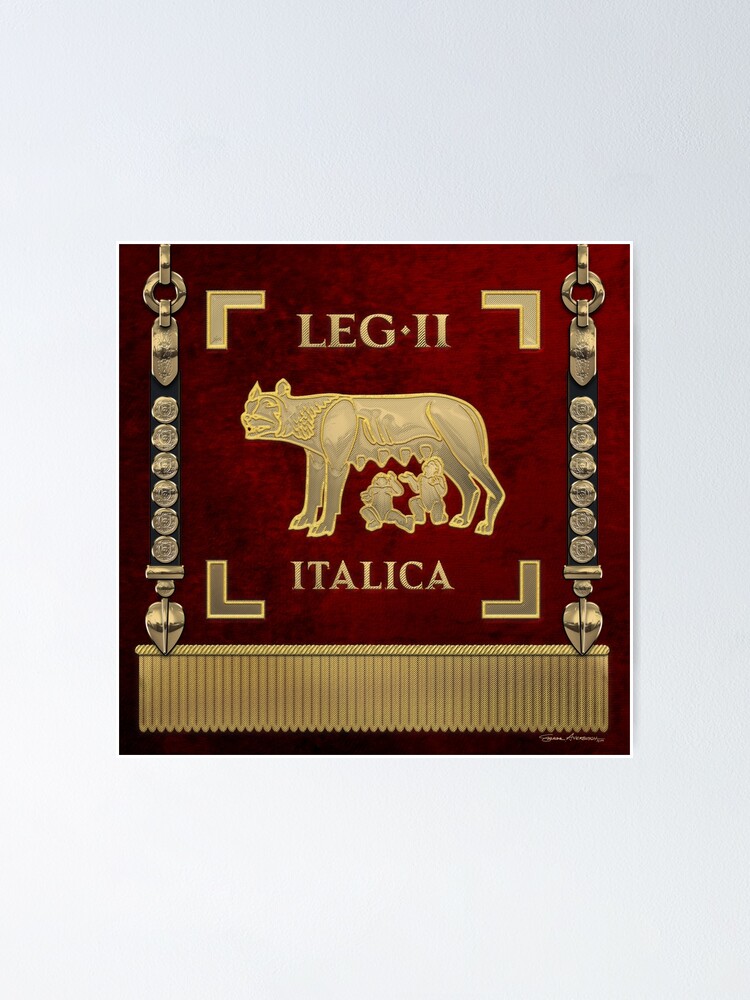 "Standard of the Italian Second Legion Vexillum of Legio II Italica