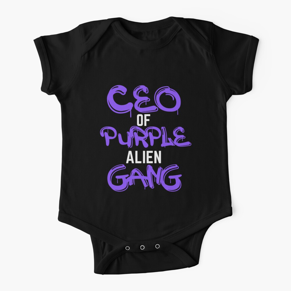 Purple Alien Gang Ceo Baby One Piece By Trienddezign Redbubble
