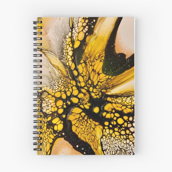 Item preview, Yellow and Black Spring and Bumblebee Inspired Fluid Artwork  designed and sold by CrystalCoast.
