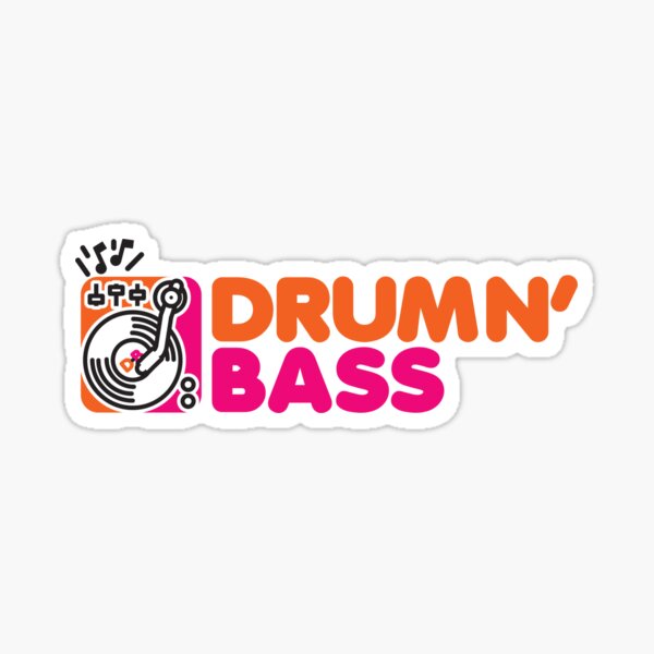 Drumn' Bass Coffee Logo Sticker