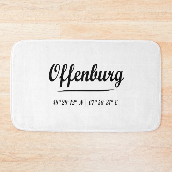 Item preview, Offenburg coordinates Baden Badnerland designed and sold by GeogDesigns.
