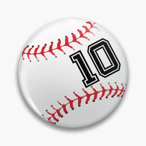 Item preview, Baseball Player Jersey No 10 Back Number #10 Ball Sport Sticker Gift designed and sold by theshirtinator.