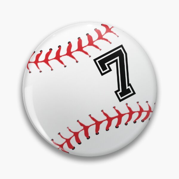 Item preview, Baseball Player Jersey No 7 Back Number #7 Ball Sport Sticker Gift designed and sold by theshirtinator.