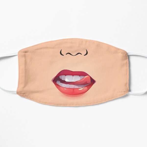 Red Sexy Lips Icon Set Realistic Mouth Mask For Sale By Oussamabrg Redbubble 3785