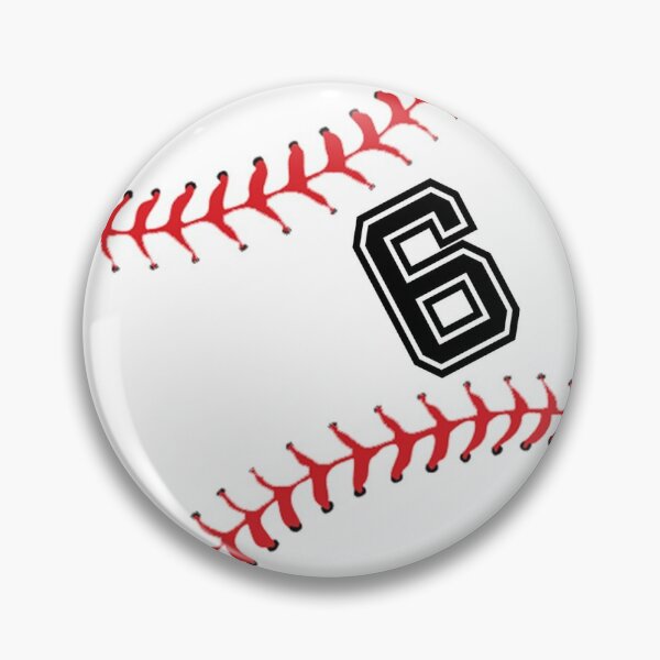 Baseball Player Jersey No 8 Back Number 8 Ball Sport Sticker Gift Pin By Theshirtinator Redbubble