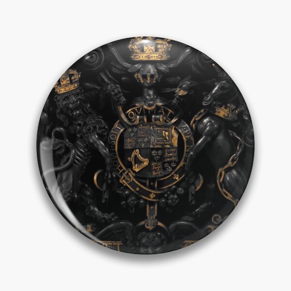 Item preview, Lion in crown - art sculpture black and gold designed and sold by ClassicalHollow.
