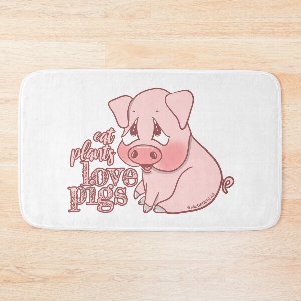 Item preview, EAT PLANTS, LOVE PIGS designed and sold by wiboandbear.