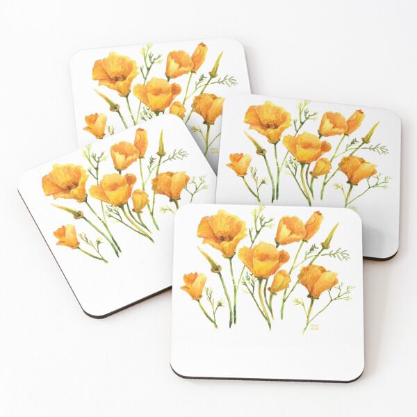 Item preview, California Poppies designed and sold by dotsofpaint.