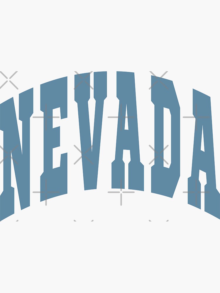 Las Vegas Nevada Lv Varsity Style Red Print' Sticker