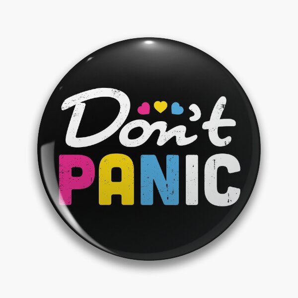 Item preview, Pansexual Pride Flag Don't Panic! designed and sold by mindeverykind.