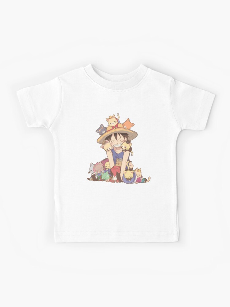 Luffy One Piece Anime Straw Hat Pirate Toddler Kids Tee Youth T Shirt Monkey D Kids Boys