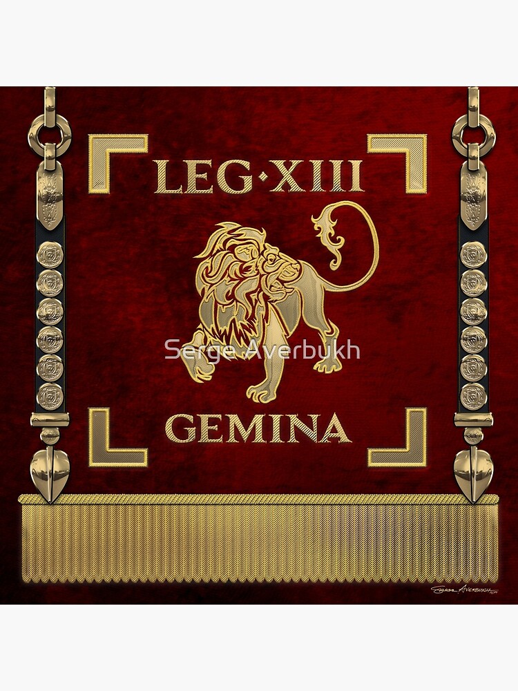 Disover Standard of the 13th Legion Geminia - Vexillum of 13th Twin Legion Premium Matte Vertical Poster