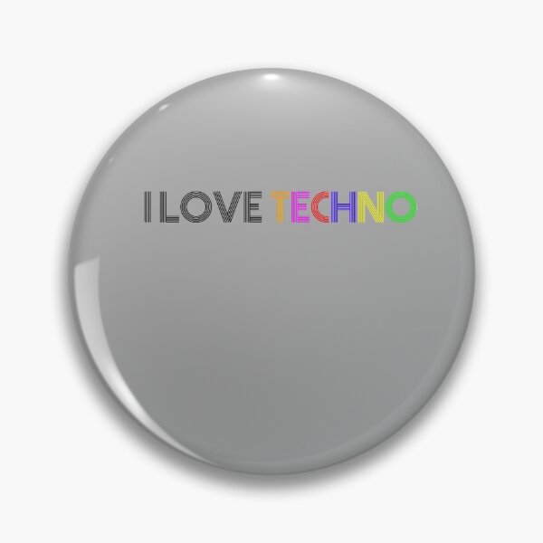 Artikelvorschau, Ich liebe Techno entworfen und verkauft von HouseofBalloon.