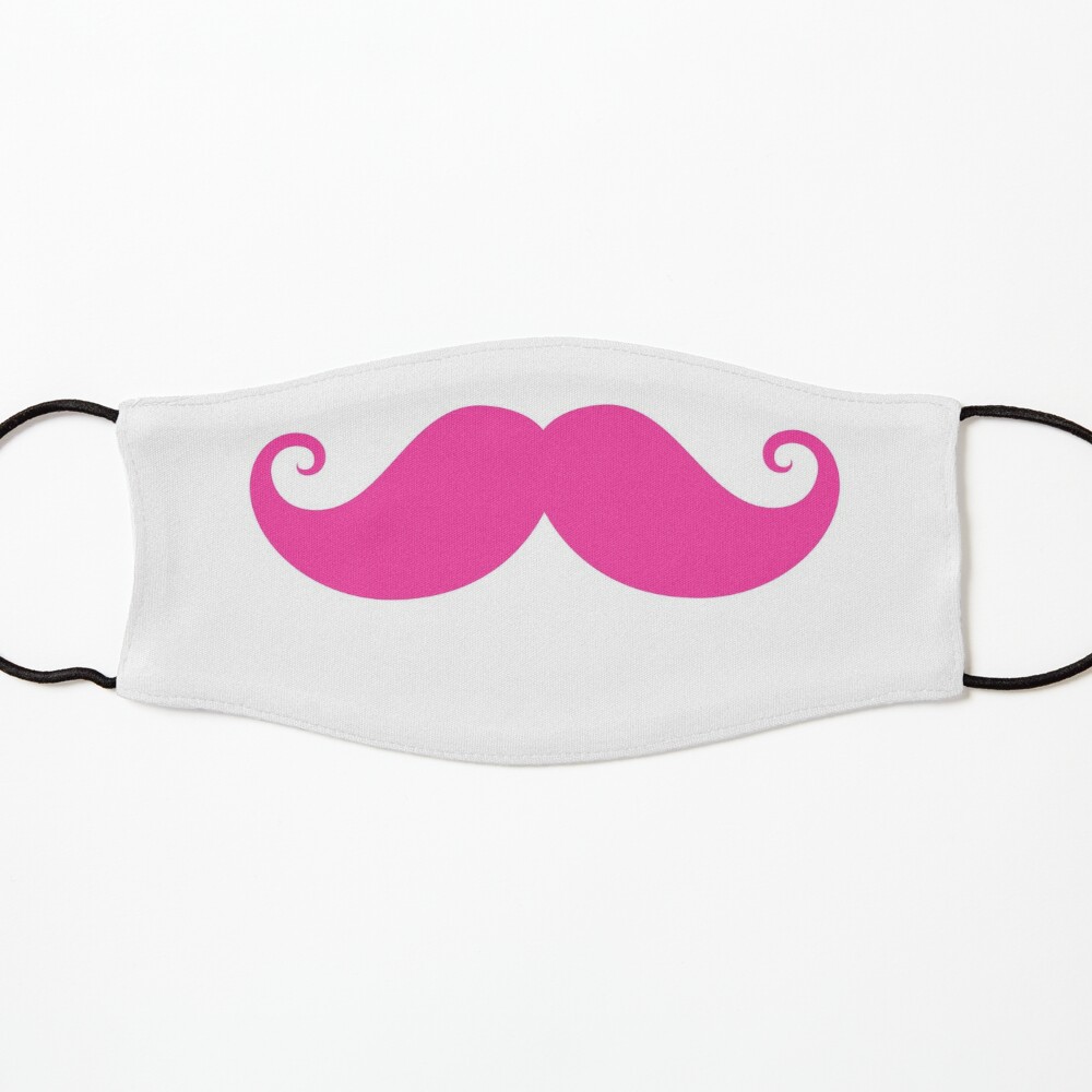 Funny pink handlebar mustache womens underwear
