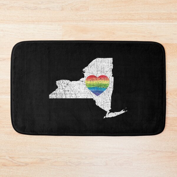 Item preview, New York Gay Pride Heart Rainbow Flag LGBT Month Lesbian Bisexual designed and sold by Tee Kaboom!.
