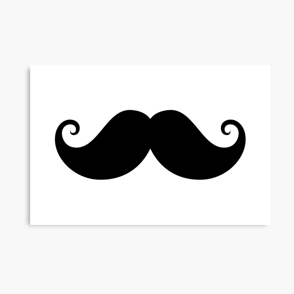 Black Handlebar Mustache Poster By Mhea Redbubble