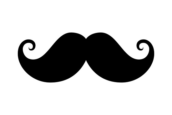 "Black handlebar mustache" Photographic Print by Mhea | Redbubble
