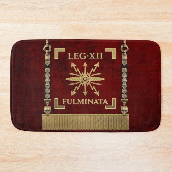 Item preview, Standard of the 12th Legion Fulminata - Vexillum of Thunderbolt Twelfth Legion designed and sold by Serge Averbukh Art Studio.