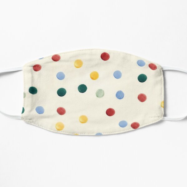 multi coloured polka dot face mask face cover - time to go potty - ebmask Mask