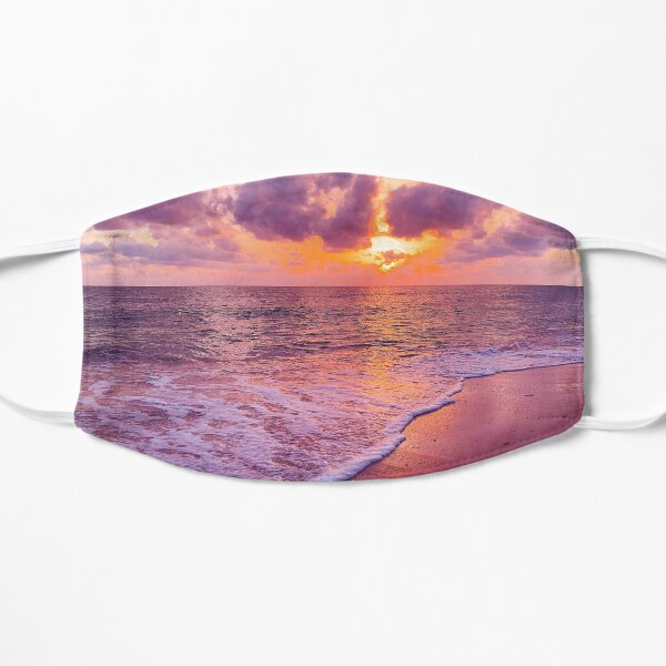 Sunset Purple & Gold Flat Mask