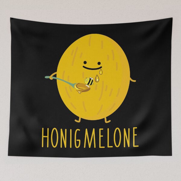 Item preview, Funny honeydew melon with honey designed and sold by spontania.