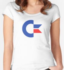 Commodore C64 Retro Classic Symbol Women's Fitted Scoop T-Shirt