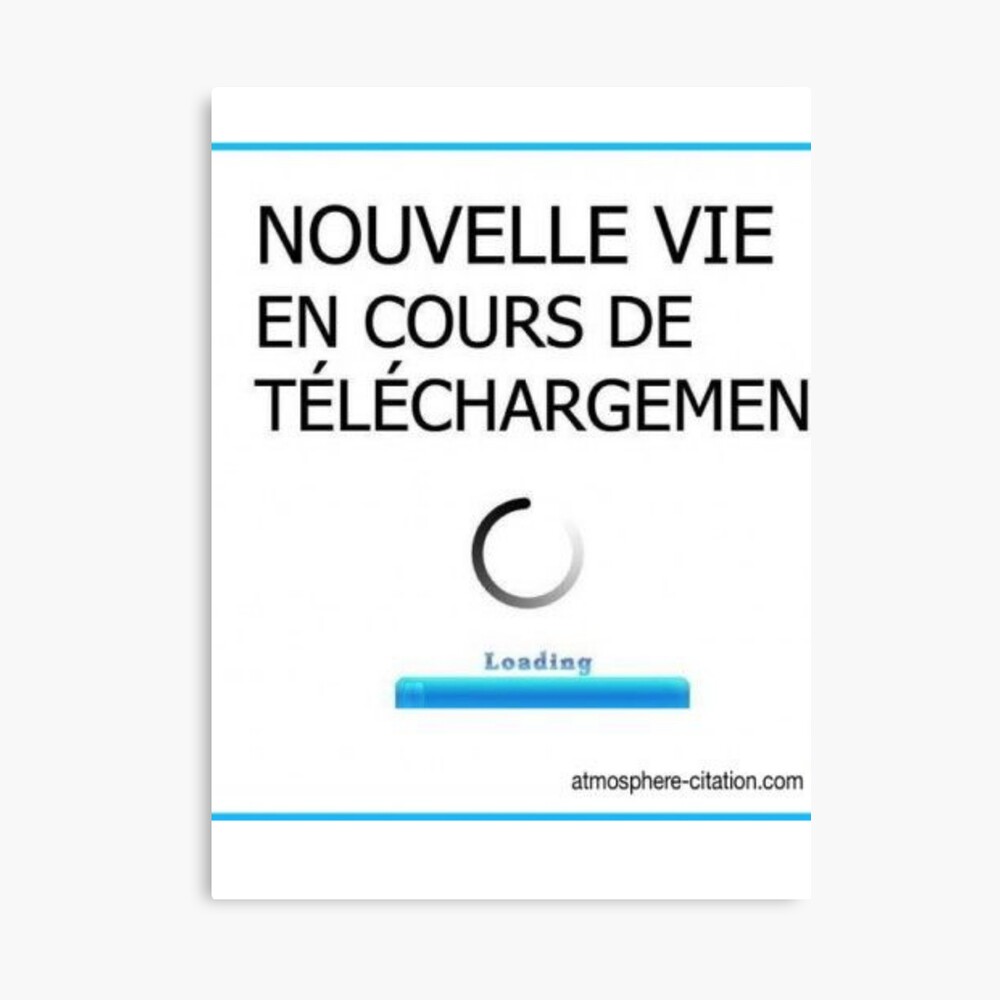 Poster Nouvelle Vie En Cours De Telechargement Par Stiflers Redbubble