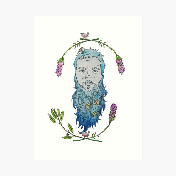 Beard Birds Art Print