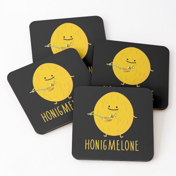 Item preview, Funny honeydew melon with honey designed and sold by spontania.