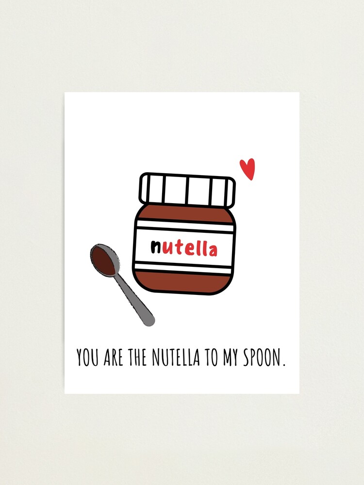 Impression photo for Sale avec l'œuvre « Vous êtes le Nutella à ma cuillère  » de l'artiste vvventanilla
