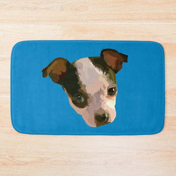 Item preview, Cute Puppy Face Drawing in Blue designed and sold by DavidASmith.