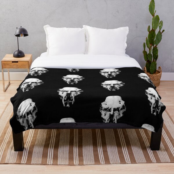 Item preview, Black and White Goat Skull designed and sold by WildandDivine.