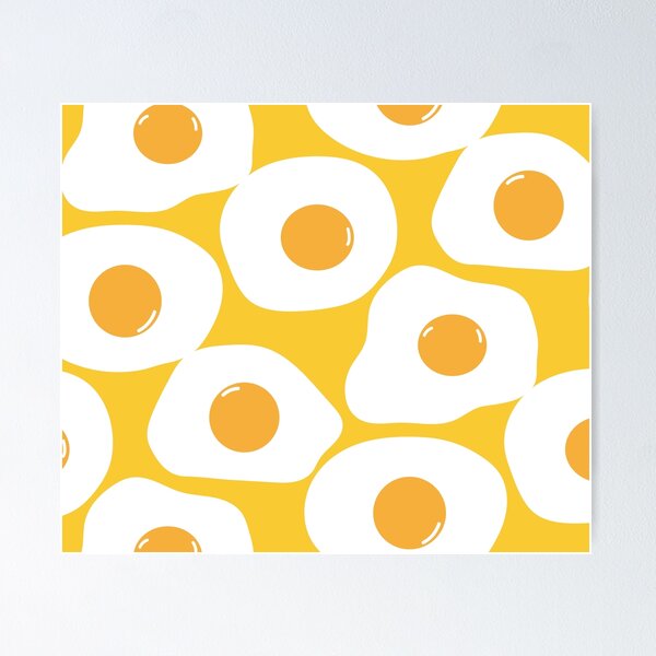 Item preview, Funny Fried Eggs Pattern designed and sold by AnastasiaDesign.