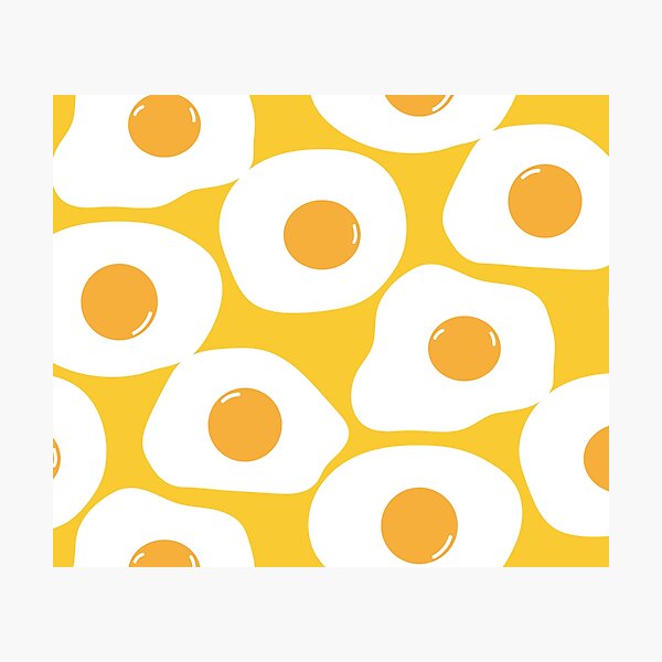 Item preview, Funny Fried Eggs Pattern designed and sold by AnastasiaDesign.