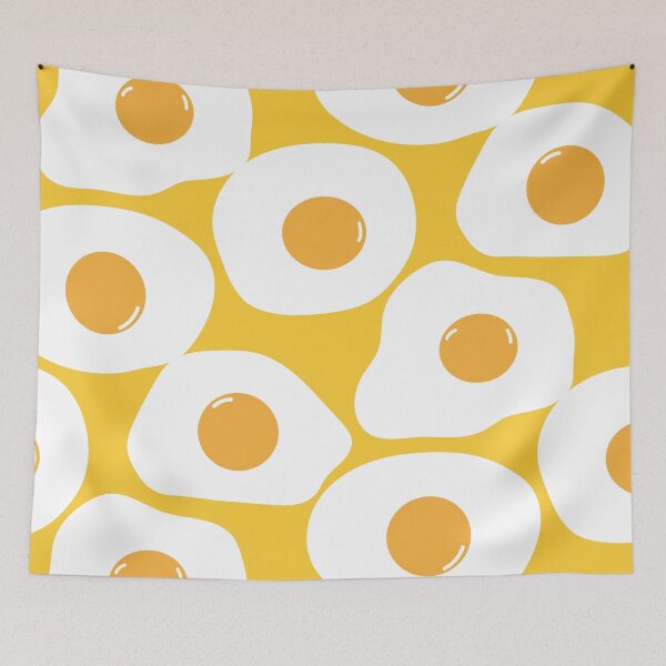 Item preview, Funny Fried Eggs Pattern designed and sold by AnastasiaDesign.