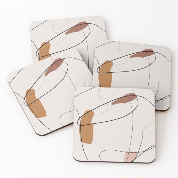 Item preview, Abstract line drawing. Warm, earthy tones. designed and sold by PandaAvenue.