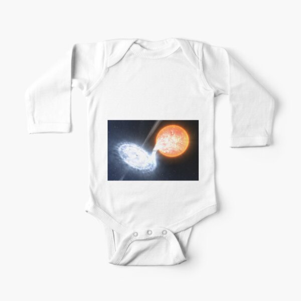 Artist’s Impression of a Black Hole Long Sleeve Baby One-Piece