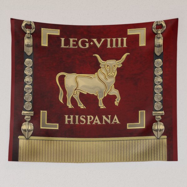 Item preview, Standard of the Spanish 9th Legion - Vexillum of Legio IX Hispana designed and sold by Serge Averbukh Art Studio.