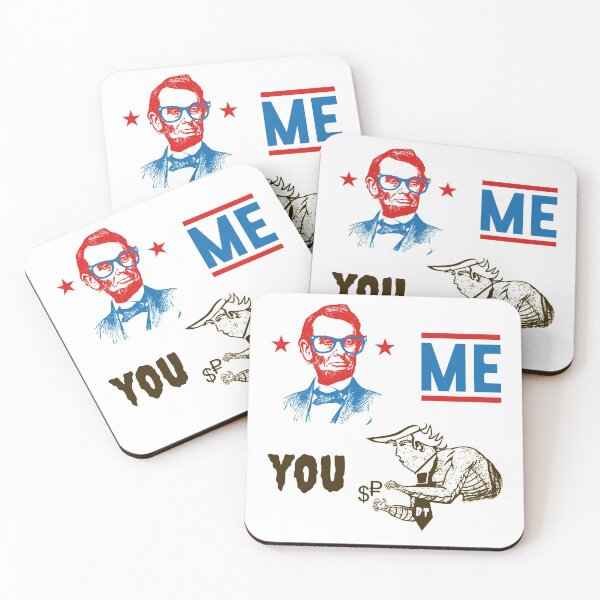 Item preview, Abraham Lincoln is ME - Donald Trump is YOU Funny Political Anti Trump designed and sold by electrovista.