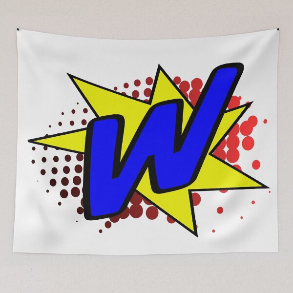 Item preview, Comic Initial W designed and sold by Triumphance.