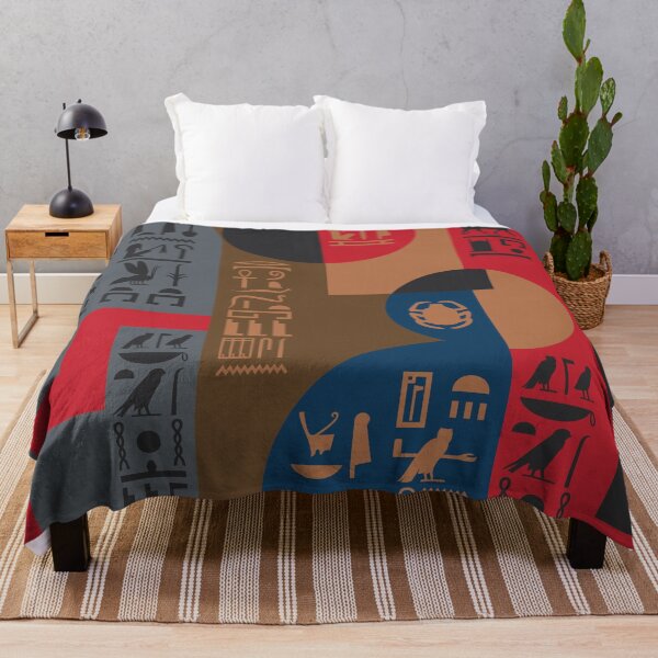 Item preview, Egyptian Symbols Art Deco Composition #1 designed and sold by k9printart.
